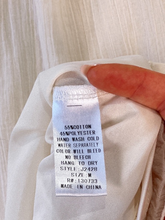 Umgee Women’s Embroidered Sleeve Peasant Blouse Cream Boho Size M - Picture 4 of 12